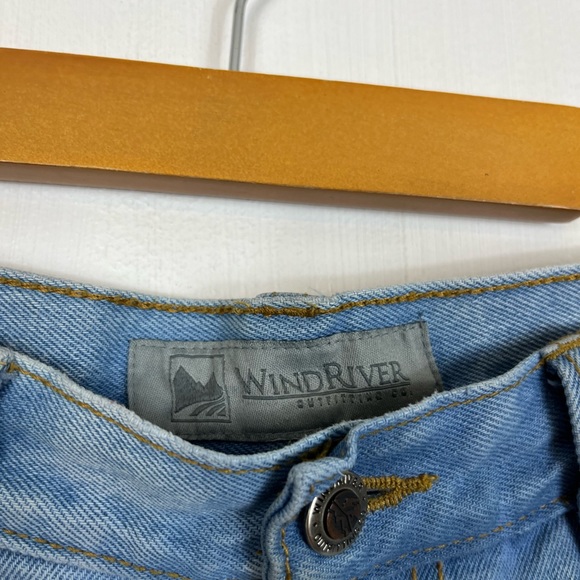 Vintage High Waist Raw Hem Denim Shorts Sz 32 - Picture 5 of 9